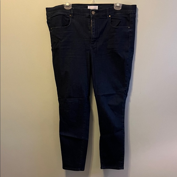 LOFT Women's Dark Blue Ankle Jeans - Picture 1 of 7